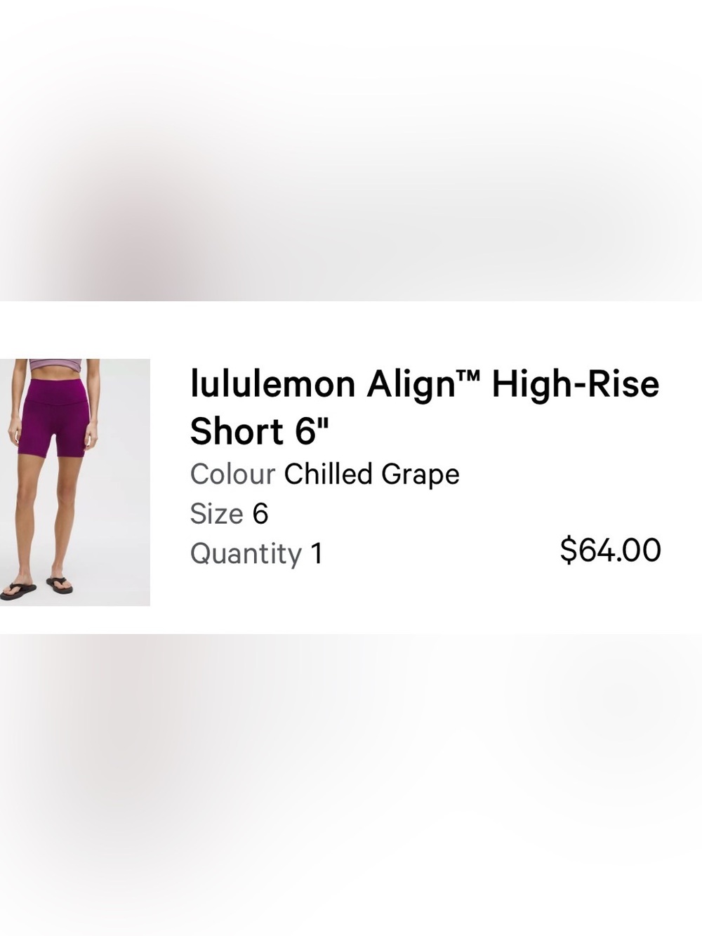 lululemon athletica women’s Align Short 6" - Chilled Gray